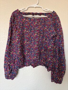 Carter's Girls' Floral Print Long Sleeve Top